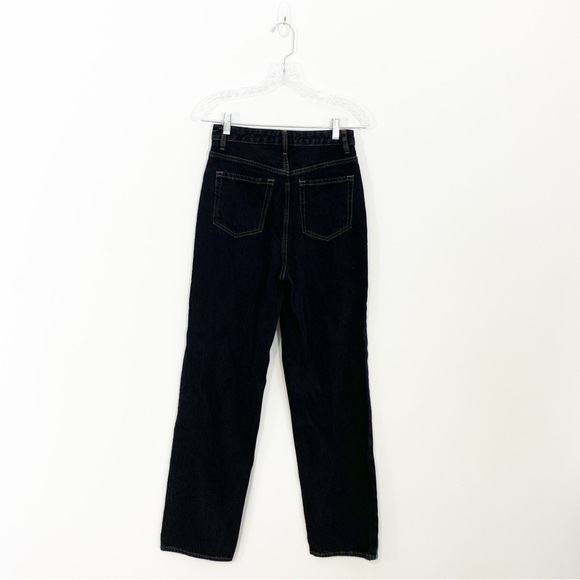 Pacsun 27 90s Boyfriend High Rise Jeans Blue Black Two Tone Paneled Straight Leg - Picture 6 of 12